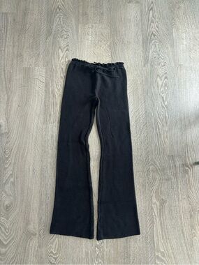 I.AM.GIA Black Ribbed Flare Pants